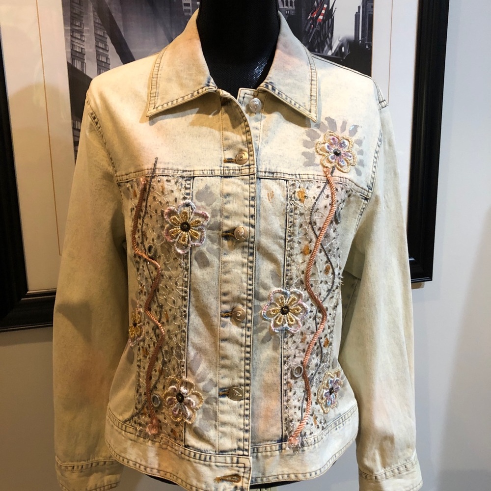 EUC Variations Bleached Denim Jacket - Picture 4 of 16